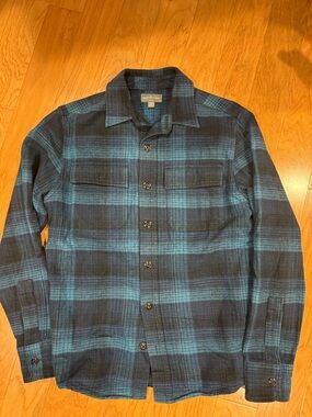 L.L.Bean blue flannel shirt